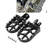 JFG RACING Pedane Moto,Pedali Poggiapiedi CNC per RM125 RM250 RM250Z RMX250 DRZ400 DRZ400E DRZ400S DRZ400SM-Nero