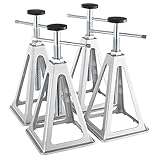 VEVOR Set di 4 Martinetti Stabilizzatori per Roulotte Camper Cavalletti Stabilizzatore per Camper Carico max. 2,72 Tonnellate, Supporto per Roulotte Altezza Regolabile tra 280-435 mm da Sollevamento