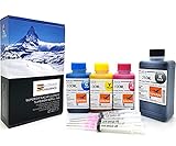 BLUE SWAN Kit di Ricarica Inchiostro 550ml compatibile con Cartucce HP 304 HP304 XL - per Stampanti HP Envy 5030 5032 5020 5010, Deskjet 3760 2630 3750 2620 2622 3720 3762 3730 3733