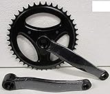 Guarnitura + Braccio Pedivella Bici Olanda - City Bike 42 X 170 Acciaio Nero