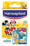 Hansaplast DISNEY Cerotti bambini con Mickey Mouse e Minnie Mouse, Cerotti impermeabili delicati sulla pelle e facili da rimuovere, 1 confezione da 20 cerotti in 2 formati