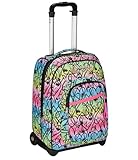 Seven Trolley Fisso, JumpLove, Rosa, 2 in 1, Doppio Uso, Trolley e Zaino, Zaino Scuola Viaggio, Bambina Ragazza
