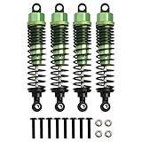 GDOOL Ammortizzatori anteriori e posteriori RC, confezione da 4 pezzi, in alluminio, 98 mm, regolabili, per buggy truck crawler 1:10 Redcat HSP 94166 94106 94107 94155 94170 Buggy Truck Crawler