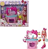 Hello Kitty Cucina Dolci Dolcetti, Playset con Mini Personaggio, Bambola Éclair e 25 Accessori, Giocattolo per Bambini 3+Anni,GWX05