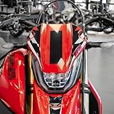 Resin Bike Adesivi Moto Compatibile con Ducati Hypermotard 698 - RVE Mono 2024. Protezione Cupolino Frontale da Urti e Graffi. Adesivi Resinati con Effetto 3D Made in Italy