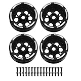 ruota leggero in fibra di carbonio 1,9 pollici di ricambio Cerchio posteriore e in lega SCX10 D90 per veicoli arrampicata RC 1/10