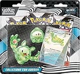 Pokémon: collezione con adesivi (Reuniclus) dell’espansione Scarlatto e Violetto - Luce Nera del GCC Pokémon (una carta promozionale olografica e tre buste di espansione)