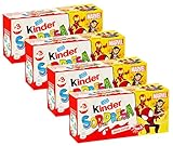4X Ferrero kinder Sorpesa per marvel Ovetti di Cioccolata a Latte con Sorpresa (personaggio 1su3) 3 pezzi da 20g
