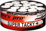 Generisch Pro's Pro 30 pezzi Super Tacky Plus Overgrip – per tennis, badminton, padel, squash – Grip Band (bianco)