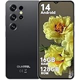 OUKITEL C2 Smartphone 16(4+12) GB + 128GB/TF 1TB 6,52" HD 5000nAh Telefono Cellulare 2025, 13MP+5MP Camera Telefono Android 14 Cellulari e Smartphone Dual SIM 4G /Face ID/OTG/3.5mm Jack Nero