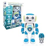 Lexibook, Powerman Jr., Robot giocattolo intelligente interattivo che legge nella mente giocattolo per bambini che ballano musica, Blu, ROB20IT