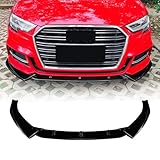 Kit spoiler paraurti anteriore per Audi A3 S3 8V Sline 2017-2020 2018 Nero