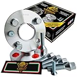 IGP 2 DISTANZIALI 20 mm 4 x 100 mozzo 56.6 + 8 BULLONI M12 x 1.5 CONICO compatibili con FIAT GRANDE PUNTO + EVO + ABARTH ok auto cerchi in lega