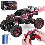 Herefun Macchina Telecomandata, 2.4GHz Fuoristrada Telecomandato Car, Alta Velocità RC Auto Off Road, Macchina Radiocomandata Ricaricabile per Bambini Giocattoli Compleanno Regalo (rosso)