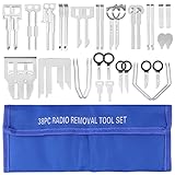 Xastro 38 Pezzi Set per Smontaggio Autoradio Radio Navi Attrezzi Strumento di Rimozione Extractor de Dvd Audio