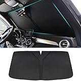 Parasole Anteriore Pieghevole per Ford C-MAX II 2010-2019, Protezione UV, Black