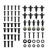 Accessori per Il Corpo per Kawasaki Ninja ZX-10R ZX10R 2011-2018 2017 2016 2015 2014 2013 2012 Moto Completo Completo Carena Bulloni Kit Vite in Acciaio Inox Pinze(Black)