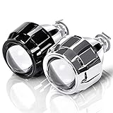 Luci Per Auto Con Occhi Di Angelo 2 pz 2,5 pollici Universal BI Xenon HID proiettore Lente Argento Black Shroud H1 Xenon LED Lampadina H4 H7 H7 Faro dell'automobile del motociclo