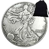 1902 Liberty Dea One Dollar Hobo Nickel Eagle Art Coin Pendente/Buona Fortuna Commemorativo Token Badge Gioielli Ciondolo