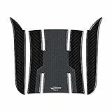 labelbike - Adesivo in Resina 3D Decorazione e Protezione di Moto Sportello Serbatoio compatibile con Piaggio Beverly 300 e 400 2021-2025 - Colore Simil Carbonio