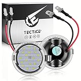 TECTICO Luci a LED Specchietto retrovisore auto, Luce retrovisore senza errori 6000K bianco per Edge Mondeo Explorer, 2 pezzi