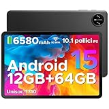 DOOGEE Tab A9 Android 15 Tablet 10 Pollici, 12(3+9) GB RAM + 64GB ROM (TF 2TB), 6580mAh Batteria, 5G+2.4G WiFi, 1280 * 800 IPS, BT5.0, 5MP+8MP, Tablet in Offerta Unisoc T310 Quad Core/OTG/Face Unlock