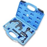 CCLIFE Kit attrezzi fasatura motore Compatibile con BMW M47 M57 – Bloccaggio albero a camme e motore diesel – Compatibile con E46 E90 E60 X3 X5 520d 530d 330d