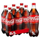 Coca-Cola Original Taste – 6 Bottiglie da 1 L, Tutto il Gusto Originale di Coca-Cola in bottiglia PET 100% Riciclabile, Bevanda Analcolica