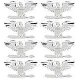 SUPERFINDINGS 8 pz Spilla con Ali In Platino, Distintivo Da Pilota, Spilla Da Risvolto per Costume Da Pilota, Spilla In Lega di Zinco con Aquila, Spilla con Ala Dell'Aeronautica Militare, 21.5x41mm