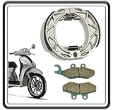 KIT GANASCE E PASTICCHE PASTIGLIE FRENO PER LIBERTY 125 4T 2009-2012 - LIBERTY 150 4T 2009-2013 - LIBERTY 50 4T 2009-2013 ORIGINALE PIAGGIO