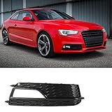 GSRECY Copertura per griglia fendinebbia anteriore destra compatibile con Audi S5, A5 S-Line 2013-2016