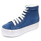 Jeffrey Campbell D2250 Sneaker Donna Scarpe Blu Chiaro Vintage Shoe Woman [41]
