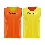 Givova Double, Casacca Sportiva Uomo, Multicolore (Arancione/Giallo), XL