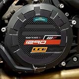 labelbike - Adesivi gel 3D protezioni laterali carter moto compatibile con KTM 1290 super duke