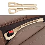 GCSDMJ 1 Set Auto Sedili Riempitivo Spacco per VW Golf 6 GTI Golf 7 GTI Golf Tdi Golf Sportsvan 2000-2023 2024 2025, Gioco Laterale Prova di Perdite Magazzinaggio Organizzatore Accessori,Beige