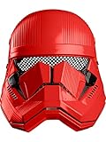 Rubie's, Maschera Ufficiale Disney Star Wars EP 9, Red Stormtrooper Half Face per Adulto, Taglia Unica