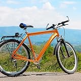 SAUADY Telaio per bicicletta da 26 pollici, in alluminio, per mountain bike, trekking, tour da 26 pollici, colore arancione