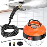Pulitore a Vapore, 2500W ad Alta Pressione 6 Velocità Pulitore Vapore Casa, Pulitore a Vapore Portatile per Tappezzeria Cucina Bagno Piastrelle per Fughe Dettagli Auto