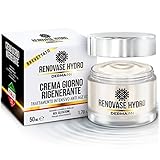 Renovase Hydro Crema Viso Antirughe Per Donna e Uomo, Idratante Viso, Rigenerante con Acido Ialuronico, Acil Glutatione e Omega 3 | Crema Viso Acido Ialuronico