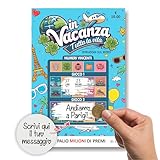 Biglietto Viaggio Sorpresa gratta e vinci Buono viaggio regalo personalizzato per viaggiatori Regalo coppia per viaggio aereo nave crociera per Compleanno Anniversario San Valentino Natale senza busta