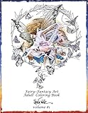 Fairy-Fantasy Art Adult Coloring Book-Sheila Wolk: Volume #1