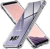 iVoler Cover per Samsung Galaxy S8+ / Samsung Galaxy S8 Plus, Custodia Trasparente per Assorbimento Degli Urti con Paraurti in TPU Morbido, Sottile Morbida in Silicone TPU Protettiva Case