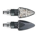 AMAS The Best Coppia frecce a LED “VIPERLED” carbon-look lente trasparente OMOLOGATE (gambo corto)