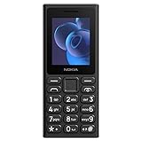 Nokia 110 2024: Display 2", Batteria 1000mAh, Fotocamera con flash utilizzabile anche come torcia, 4MB RAM, memoria 4MB espandibile fino a 32GB, Dual SIM, FM radio, MP3, USB Type-C, IP54