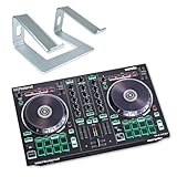 Roland DJ-202 - Controller USB DJ a 2 canali con supporto keepdrum, colore: Argento