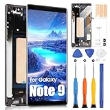 ARSSLY LCD Schermo per Samsung Galaxy Note 9, Display per Galaxy Note9 N960F N960U LCD Display Touch Screen Assembly con Riparazione Kit(6.4", Nero con Cornice, TFT)