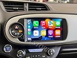 【4+64 GIGA】Car Tablet Autoradio 9'' Android 14 2 da 9 pollici adatta per Toyota Yaris 2012-2020 WiFi 4G |Bluetooth |Navigatore| CarPlay|Android Auto| Mantenimento Della Retrocamera Di Serie
