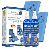 ROGGE DUO-Clean Original. LCD, TFT, LED TV Touch Screen + Plasma Cleaner incl. Microfiber Wipes 38x40cm.The Original since 1998.