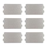 Fousenuk 6 pezzi Mica per Microonde, Piastra di Mica 6.4 × 11.7 cm Protezione per Forno a Microonde in Mica, Foglio di Mica Universale Copertura di Guida d'Onda per Cucina Forno a Microonde