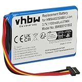 vhbw 1x batteria compatibile con TomTom Go 740TM, 750 LIVE, 740 LIVE, 750, 740 navigatore GPS (1100mAh, 3,7V, Li-Ion)